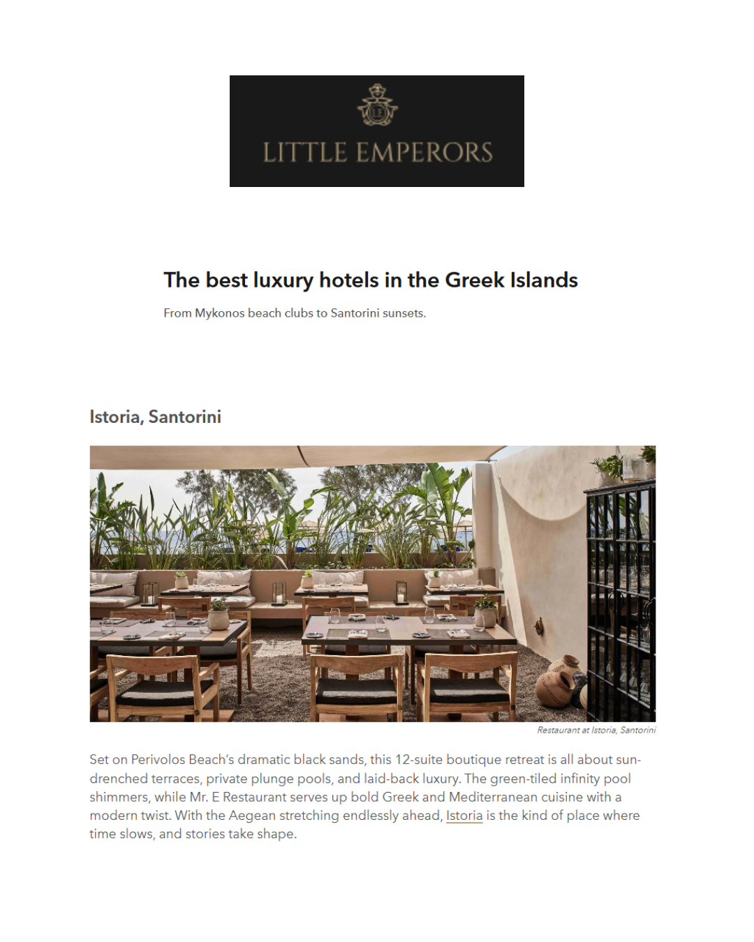 Little Emperors (UK) – March 2025